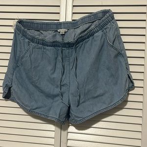 American Eagle chambray dolphin hem shorts XL